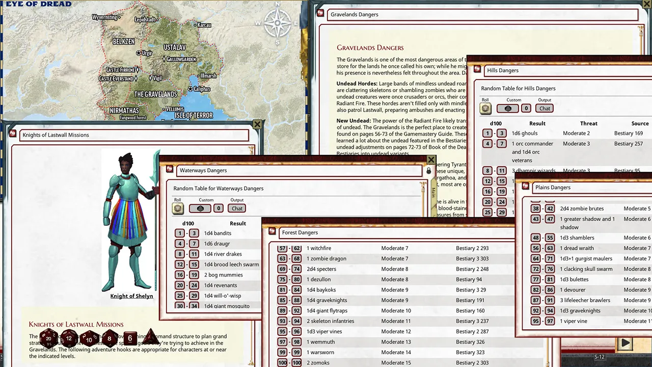Fantasy Grounds - Pathfinder 2 RPG - Lost Omens: Knights of Lastwall Screenshot 1