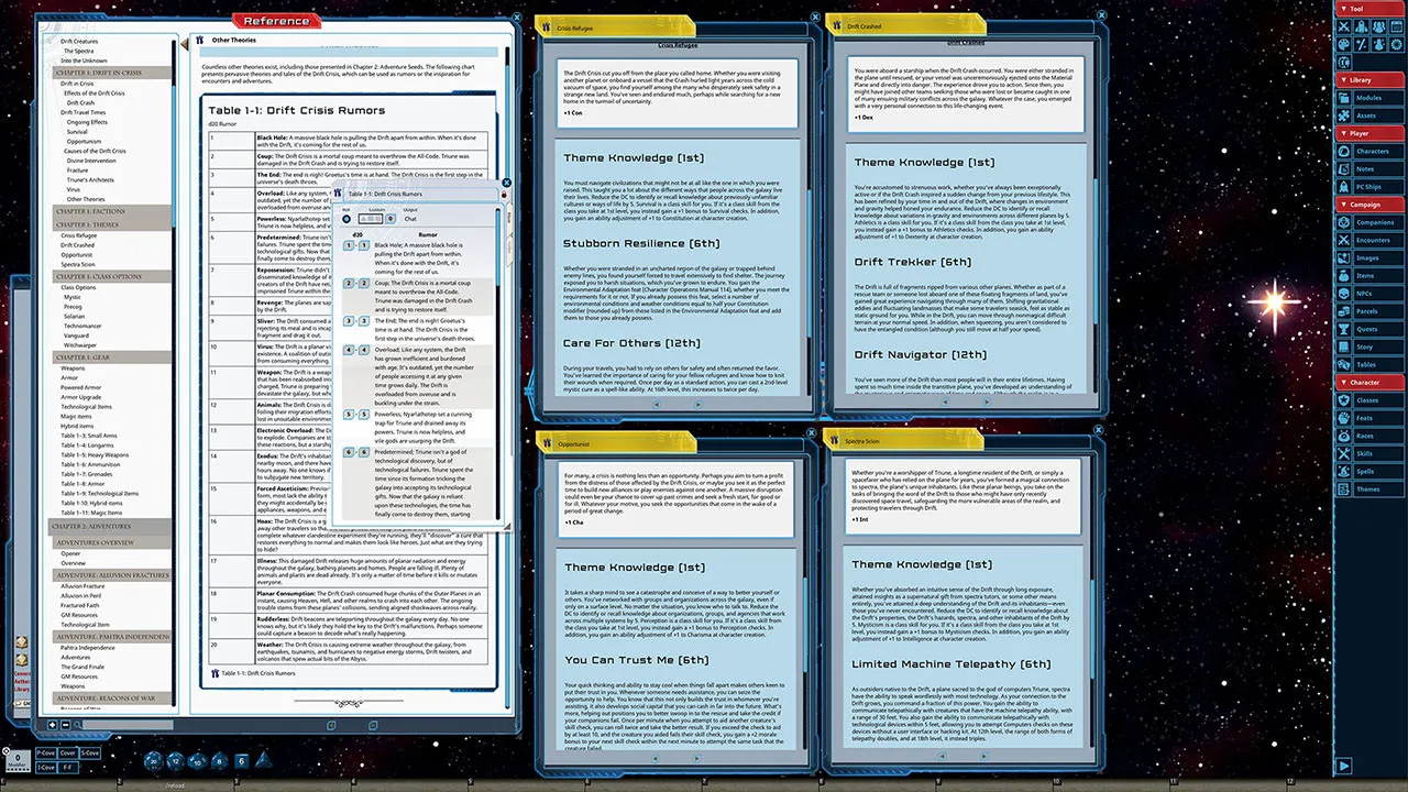 Fantasy Grounds - Starfinder RPG - Drift Crisis Screenshot 4