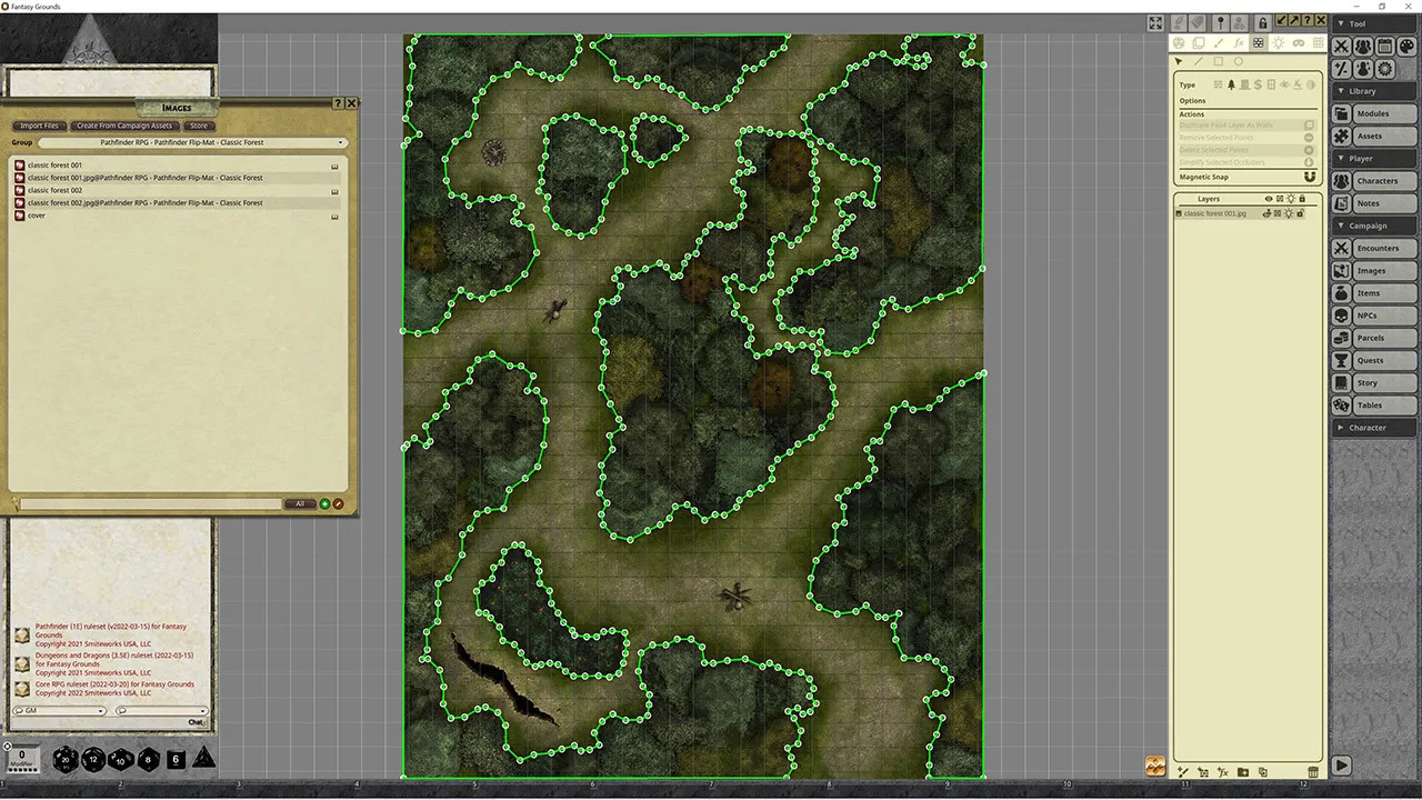 Fantasy Grounds - Pathfinder RPG - Pathfinder Flip-Map - Classic Forest Screenshot 4