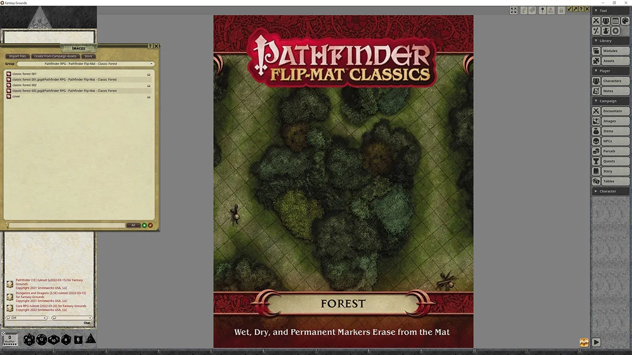 Fantasy Grounds - Pathfinder RPG - Pathfinder Flip-Map - Classic Forest Screenshot 1