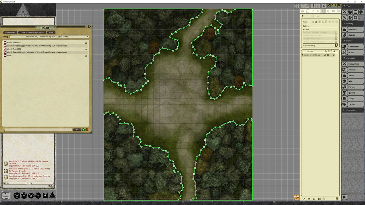 Fantasy Grounds - Pathfinder RPG - Pathfinder Flip-Map - Classic Forest Screenshot 3