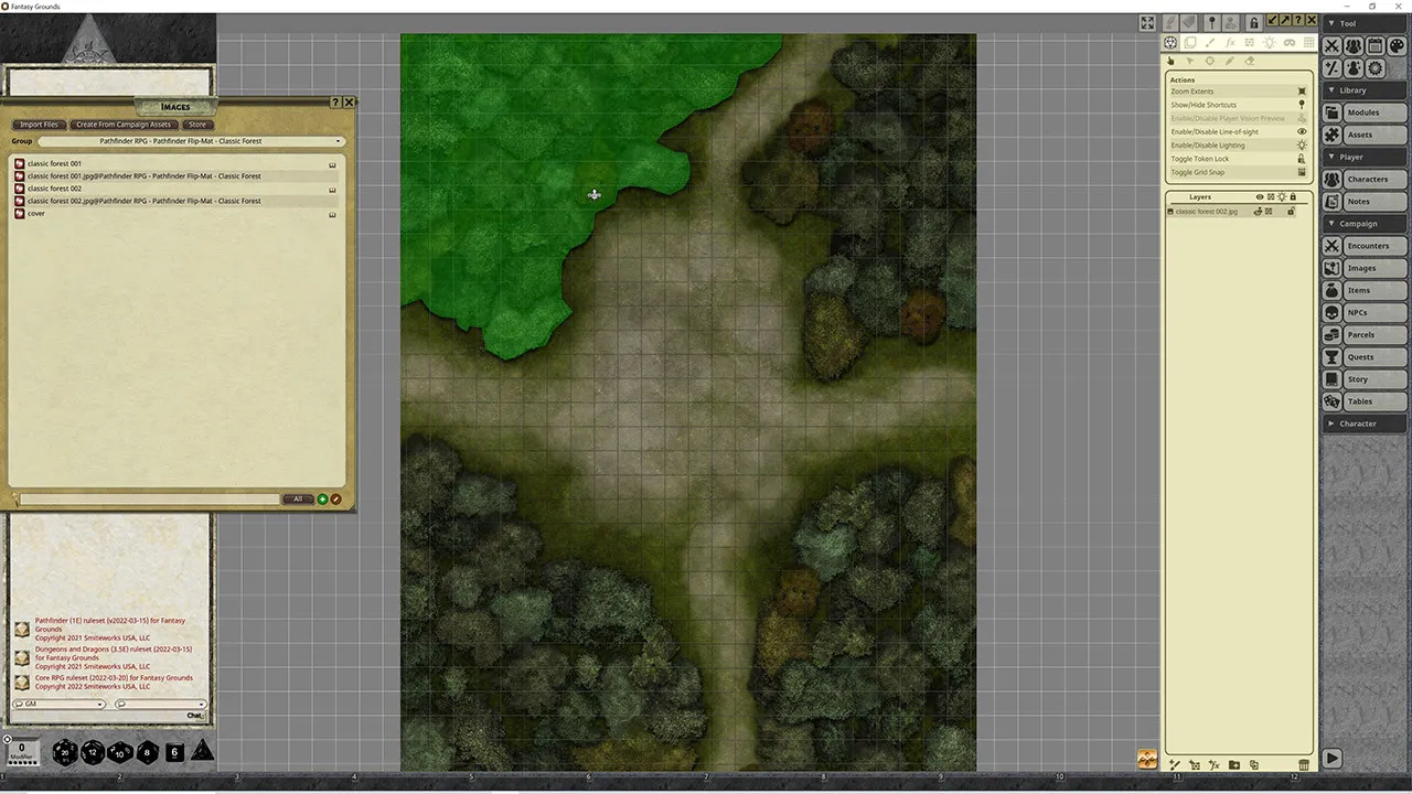 Fantasy Grounds - Pathfinder RPG - Pathfinder Flip-Map - Classic Forest Screenshot 0