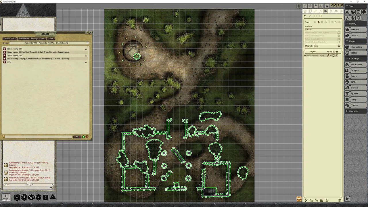 Fantasy Grounds - Pathfinder RPG - Pathfinder Flip-Map - Classic Swamp Screenshot 3