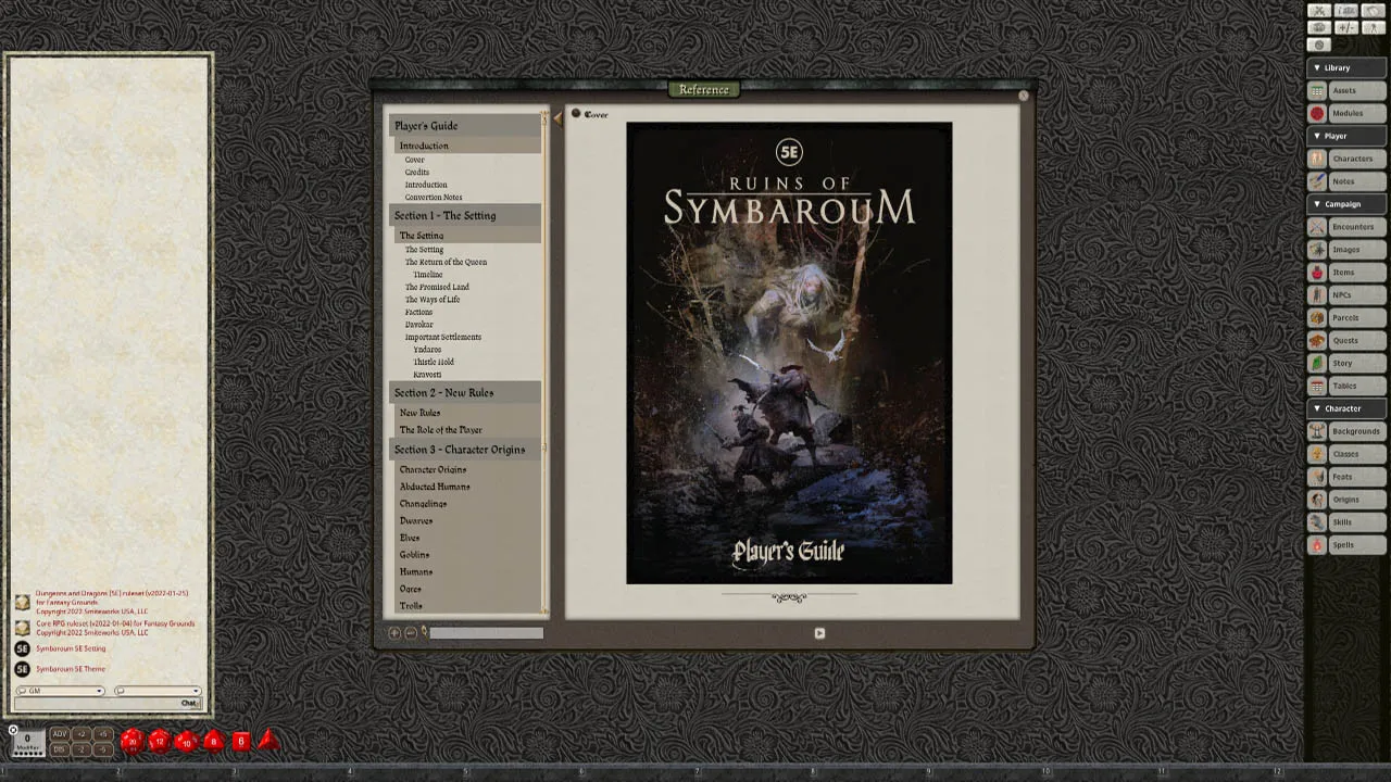 Fantasy Grounds - Ruins of Symbaroum - Player's Guide Screenshot 1