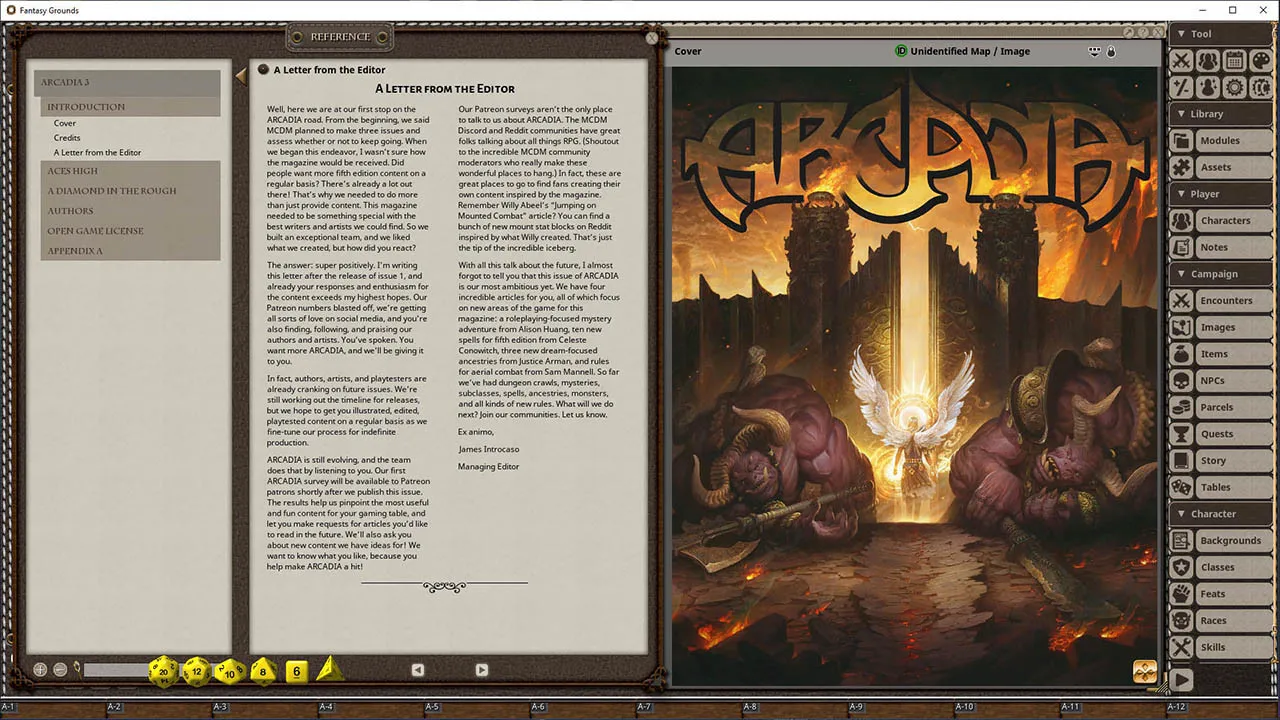 Fantasy Grounds - Arcadia Issue 003 Screenshot 4