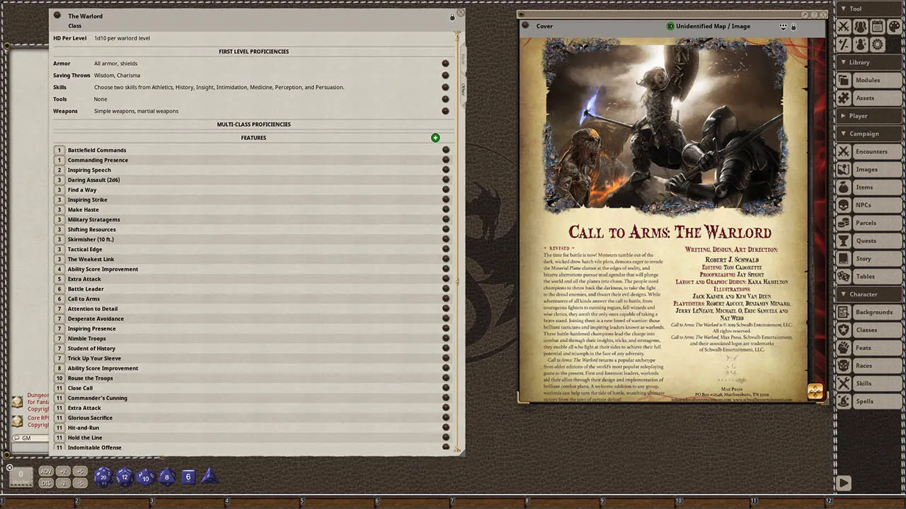 Fantasy Grounds - Call to Arms: The Warlord Screenshot 2