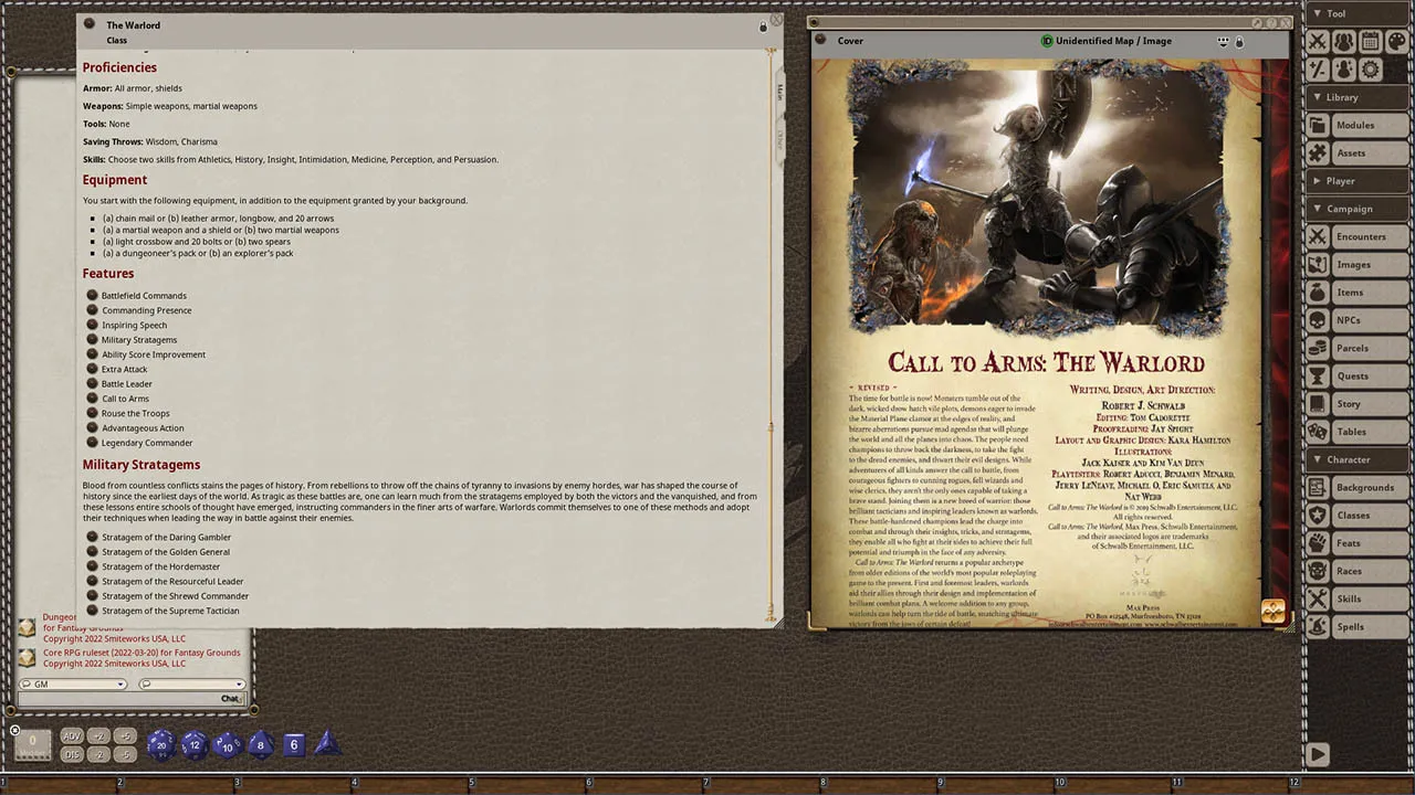 Fantasy Grounds - Call to Arms: The Warlord Screenshot 1