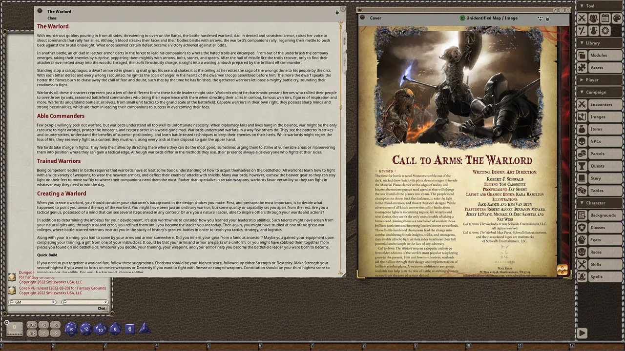 Fantasy Grounds - Call to Arms: The Warlord Screenshot 4