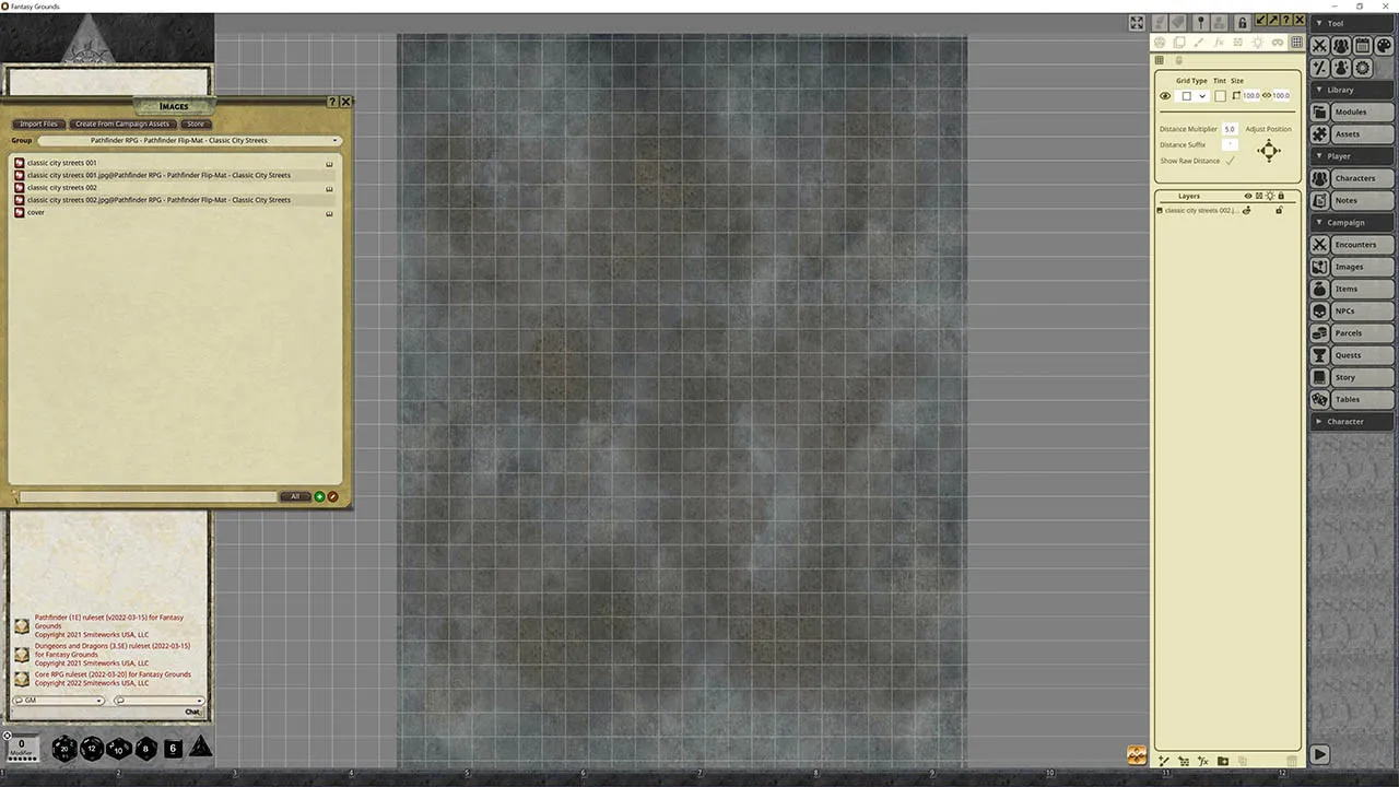 Fantasy Grounds - Pathfinder RPG - Pathfinder Flip-Map - Classic City Streets Screenshot 0