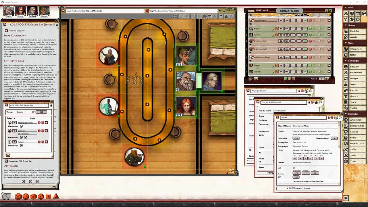 Fantasy Grounds - Pathfinder 2 RPG - Outlaws of Alkenstar AP 3: The Smoking Gun Screenshot 4