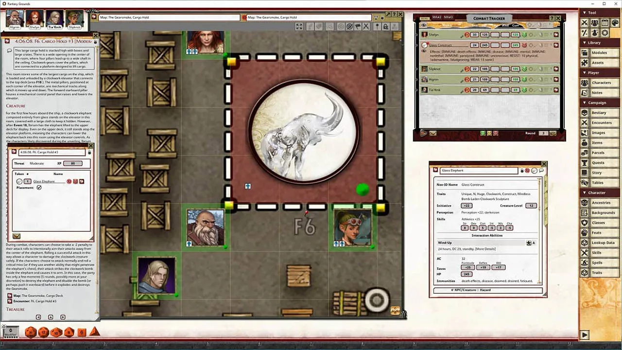 Fantasy Grounds - Pathfinder 2 RPG - Outlaws of Alkenstar AP 3: The Smoking Gun Screenshot 2