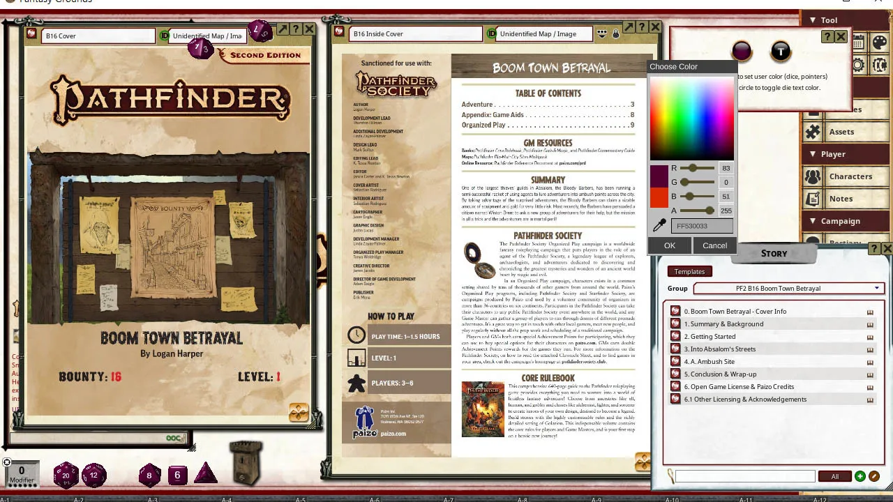 Fantasy Grounds - Pathfinder 2 RPG - Pathfinder Bounty #16: Boom Town Betrayal Screenshot 2