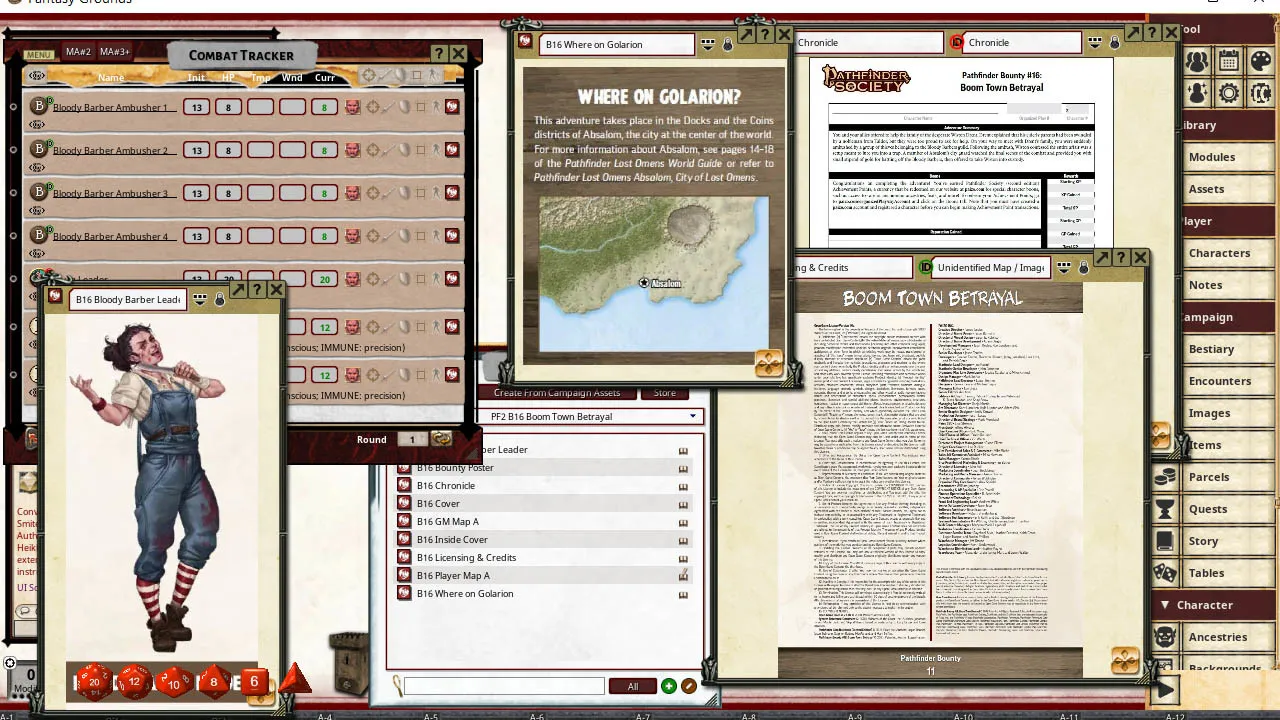 Fantasy Grounds - Pathfinder 2 RPG - Pathfinder Bounty #16: Boom Town Betrayal Screenshot 1