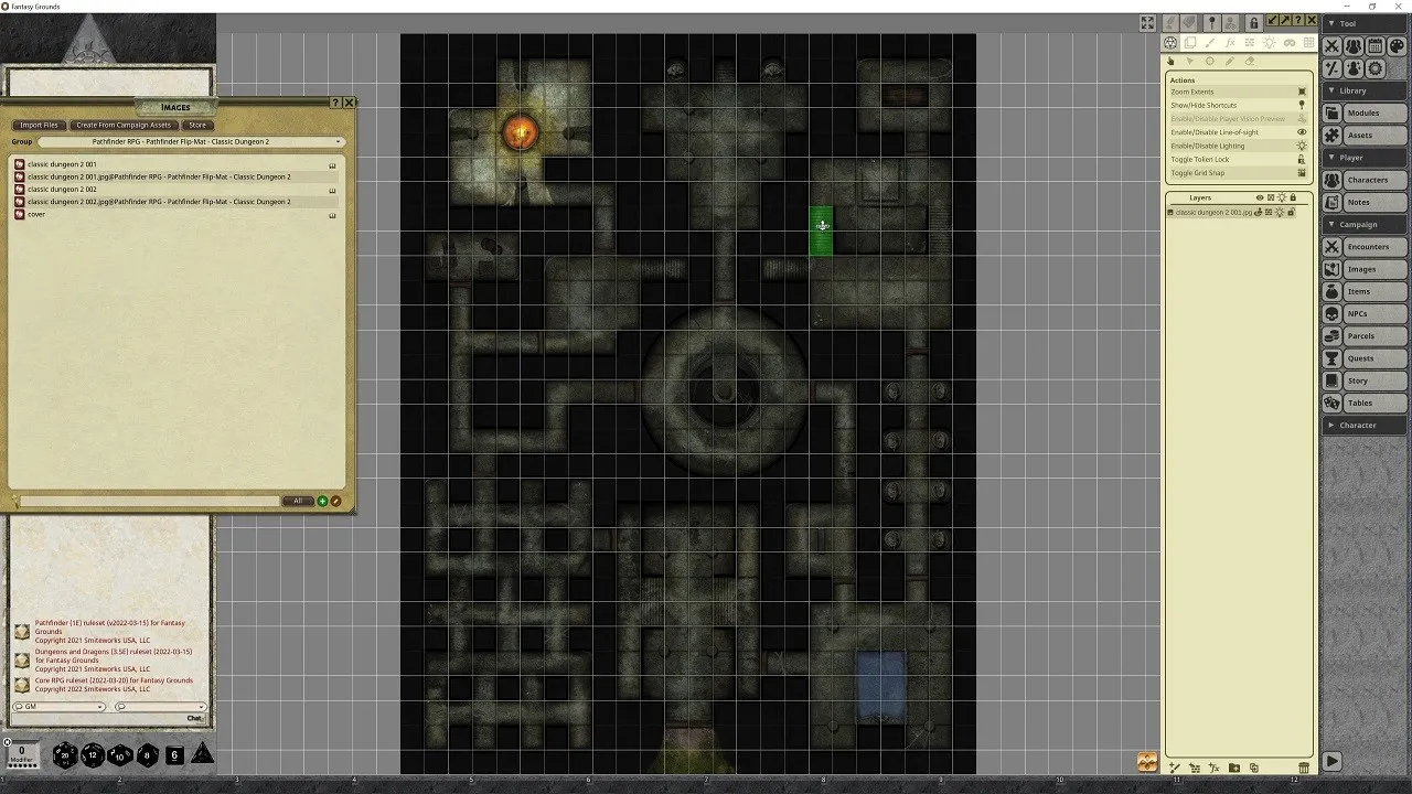 Fantasy Grounds - Pathfinder RPG - Pathfinder Flip-Mat - Classic Dungeon 2 Screenshot 1