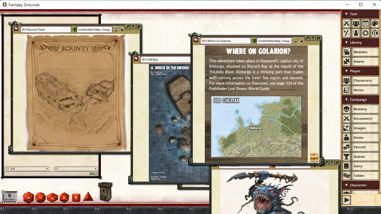 Fantasy Grounds - Pathfinder 2 RPG - Pathfinder Bounty #15: Treasure off the Coast Screenshot 2