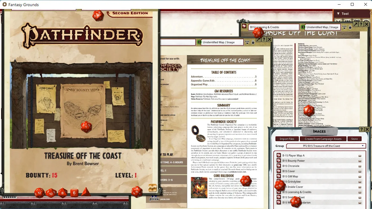 Fantasy Grounds - Pathfinder 2 RPG - Pathfinder Bounty #15: Treasure off the Coast Screenshot 0