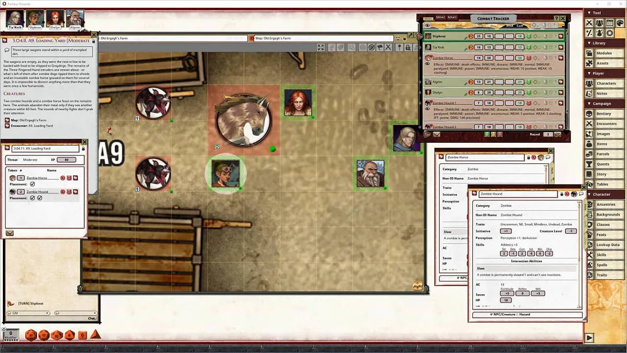Fantasy Grounds - Pathfinder 2 RPG - Blood Lords AP 1: Zombie Feast Screenshot 4