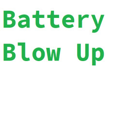 Battery blow up icon