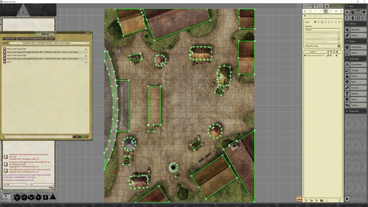 Fantasy Grounds - Pathfinder RPG - Pathfinder Flip-Map - Classic Town Square Screenshot 3