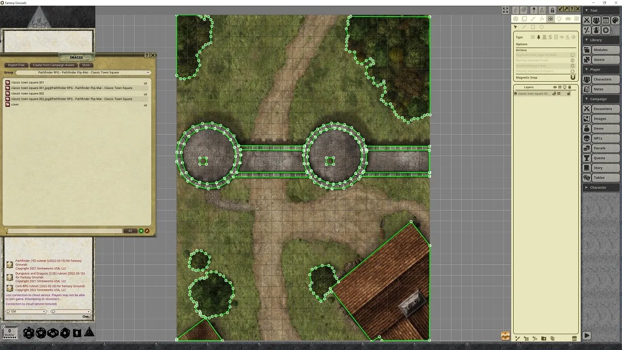Fantasy Grounds - Pathfinder RPG - Pathfinder Flip-Map - Classic Town Square Screenshot 2