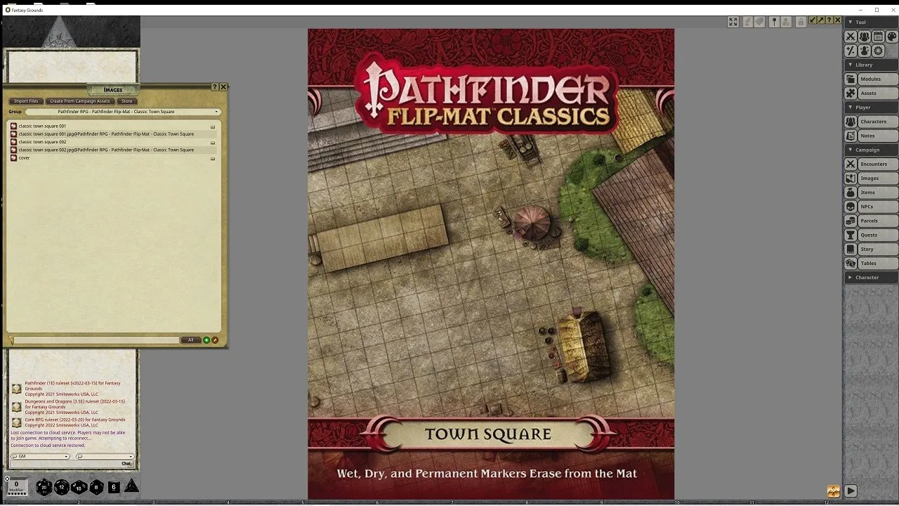 Fantasy Grounds - Pathfinder RPG - Pathfinder Flip-Map - Classic Town Square Screenshot 4