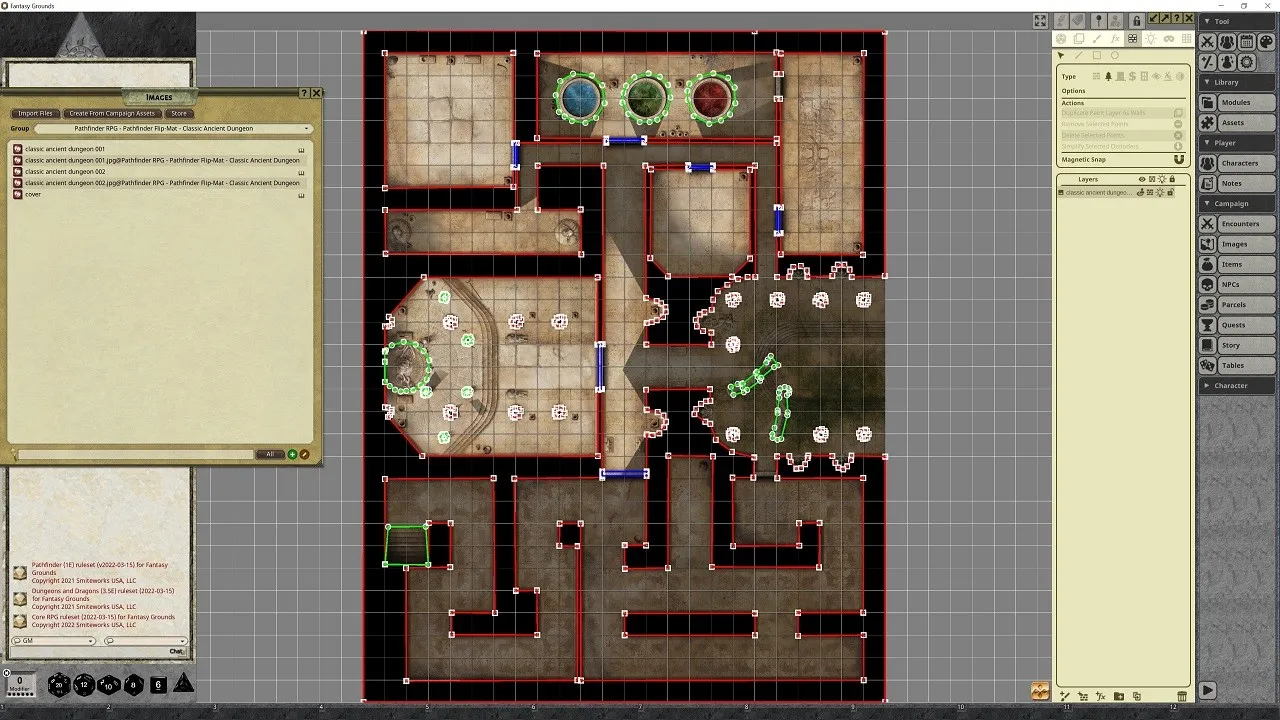 Fantasy Grounds - Pathfinder RPG - Pathfinder Flip-Mat - Classic Ancient Dungeon Screenshot 4