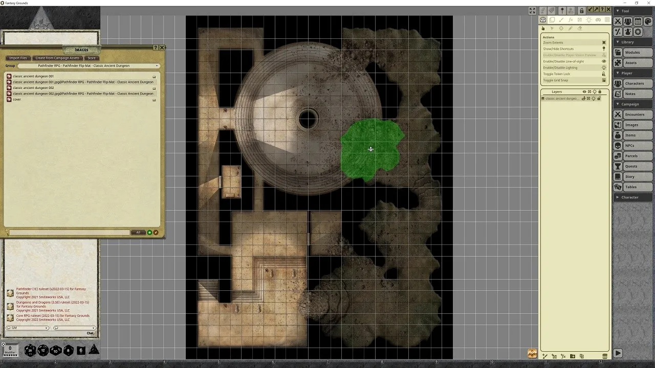 Fantasy Grounds - Pathfinder RPG - Pathfinder Flip-Mat - Classic Ancient Dungeon Screenshot 0