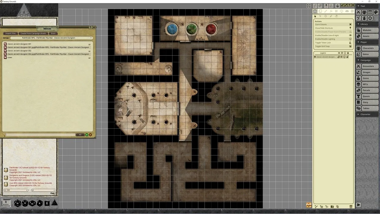Fantasy Grounds - Pathfinder RPG - Pathfinder Flip-Mat - Classic Ancient Dungeon Screenshot 3