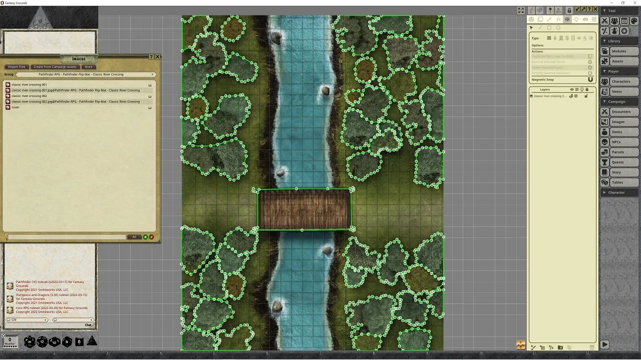 Fantasy Grounds - Pathfinder RPG - Pathfinder Flip-Mat - Classic River Crossing Screenshot 2
