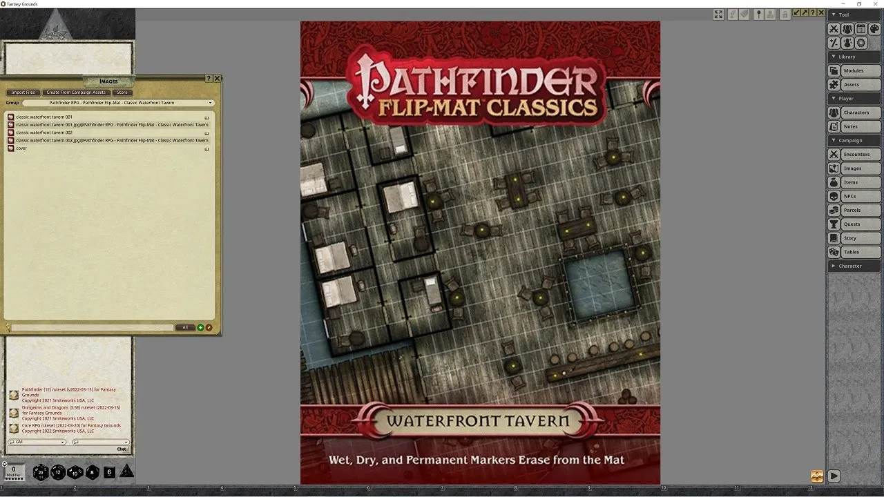 Fantasy Grounds - Pathfinder RPG - Pathfinder Flip-Mat - Classic Waterfront Tavern Screenshot 1