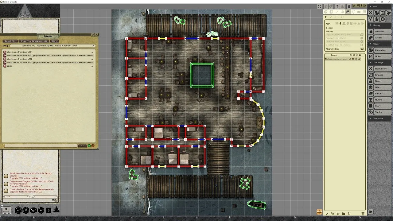 Fantasy Grounds - Pathfinder RPG - Pathfinder Flip-Mat - Classic Waterfront Tavern Screenshot 3