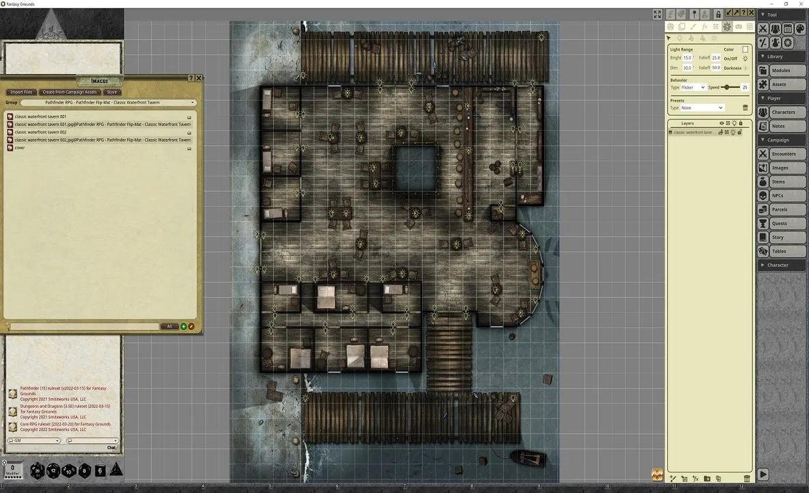 Fantasy Grounds - Pathfinder RPG - Pathfinder Flip-Mat - Classic Waterfront Tavern Screenshot 4