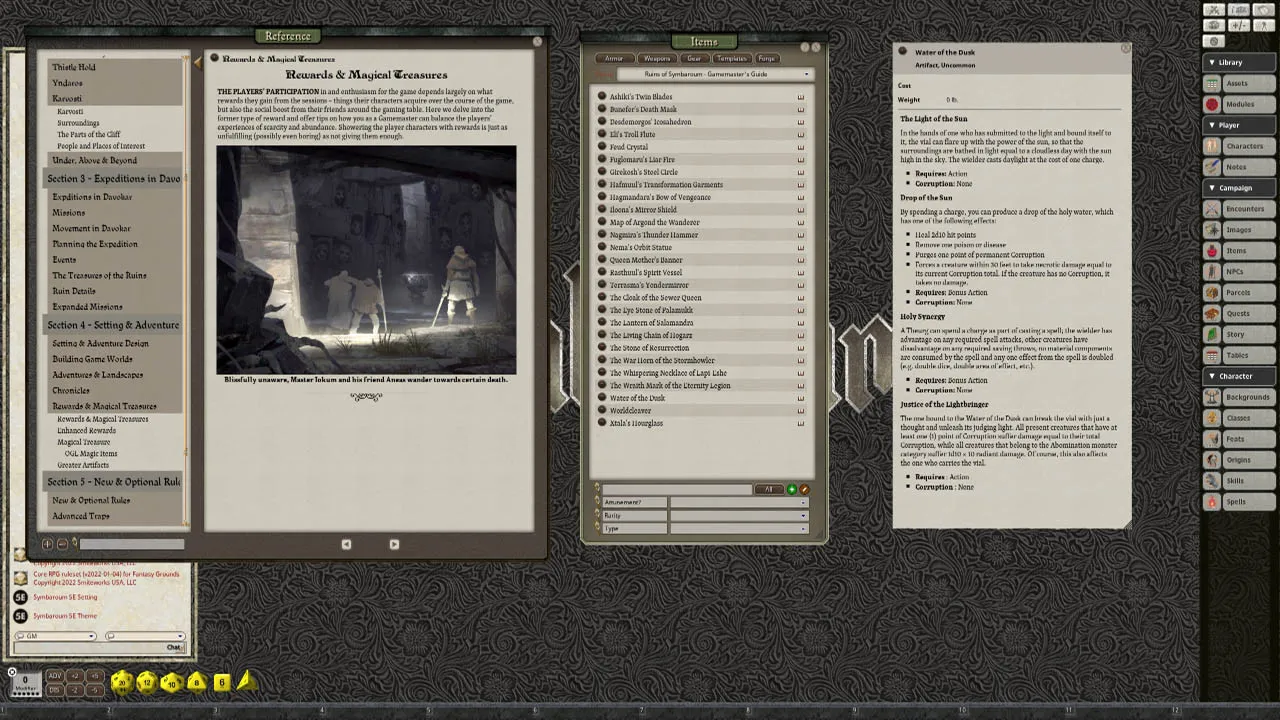 Fantasy Grounds - Ruins of Symbaroum - Gamemaster's Guide Screenshot 1