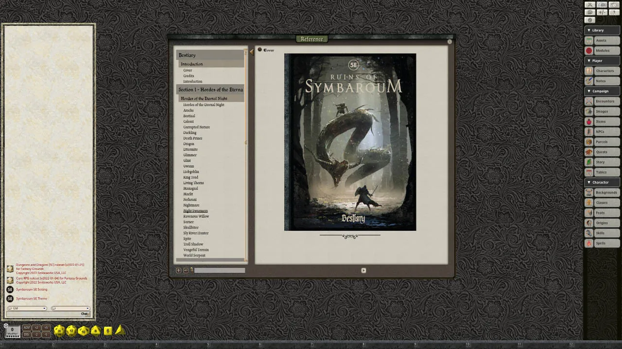 Fantasy Grounds - Ruins of Symbaroum - Bestiary Screenshot 1