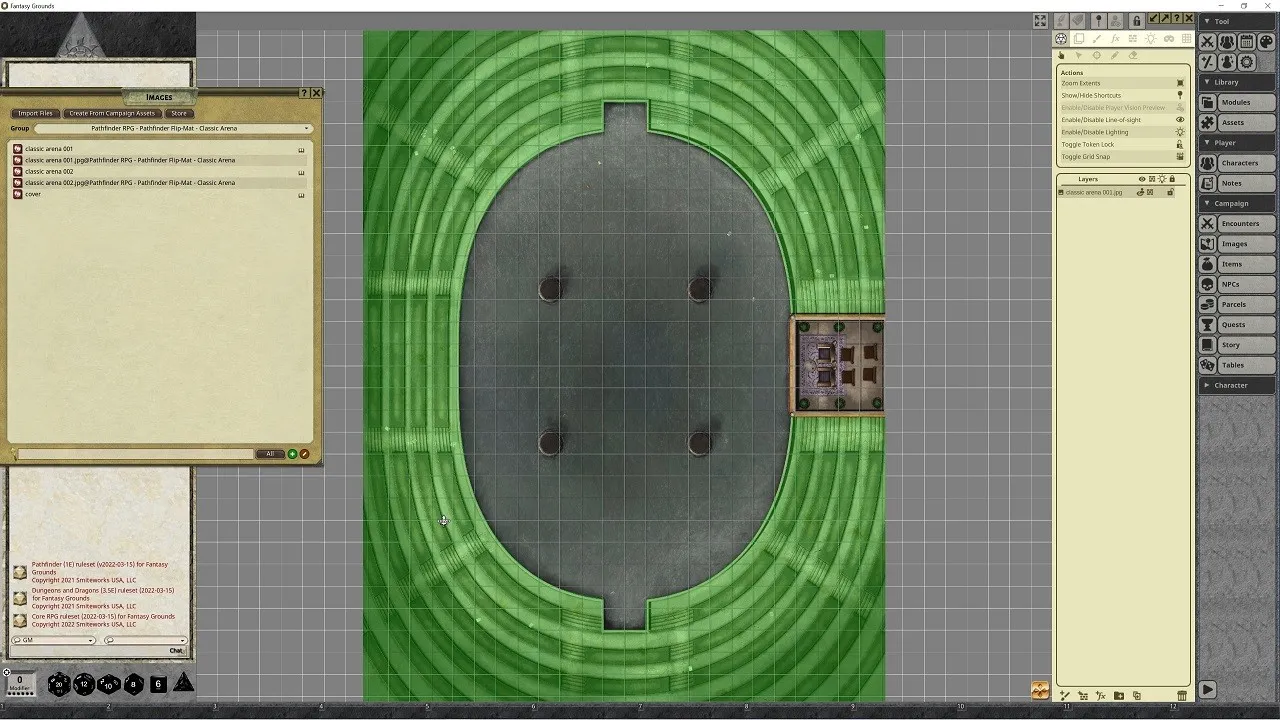 Fantasy Grounds - Pathfinder RPG - Pathfinder Flip-Mat - Classic Arena Screenshot 2