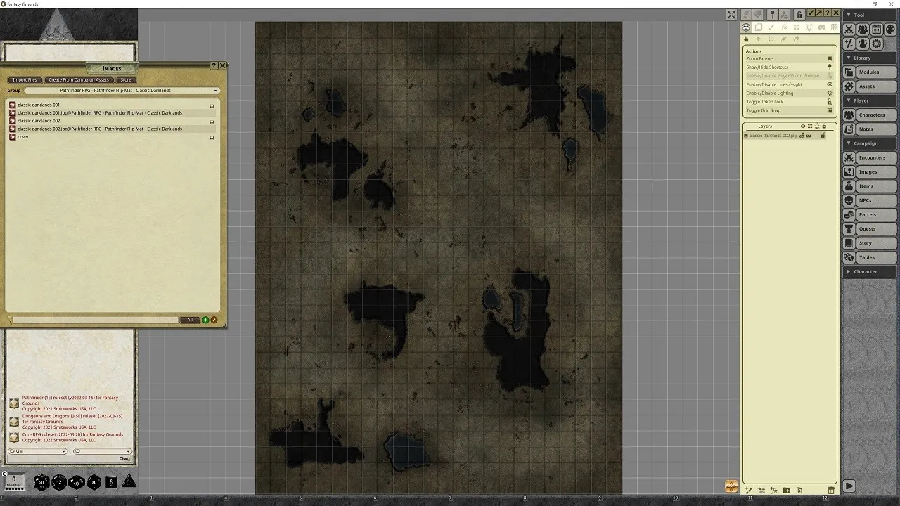 Fantasy Grounds - Pathfinder RPG - Pathfinder Flip-Mat - Classics Darklands Screenshot 1