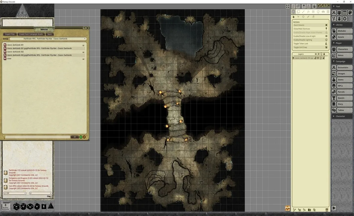 Fantasy Grounds - Pathfinder RPG - Pathfinder Flip-Mat - Classics Darklands Screenshot 2