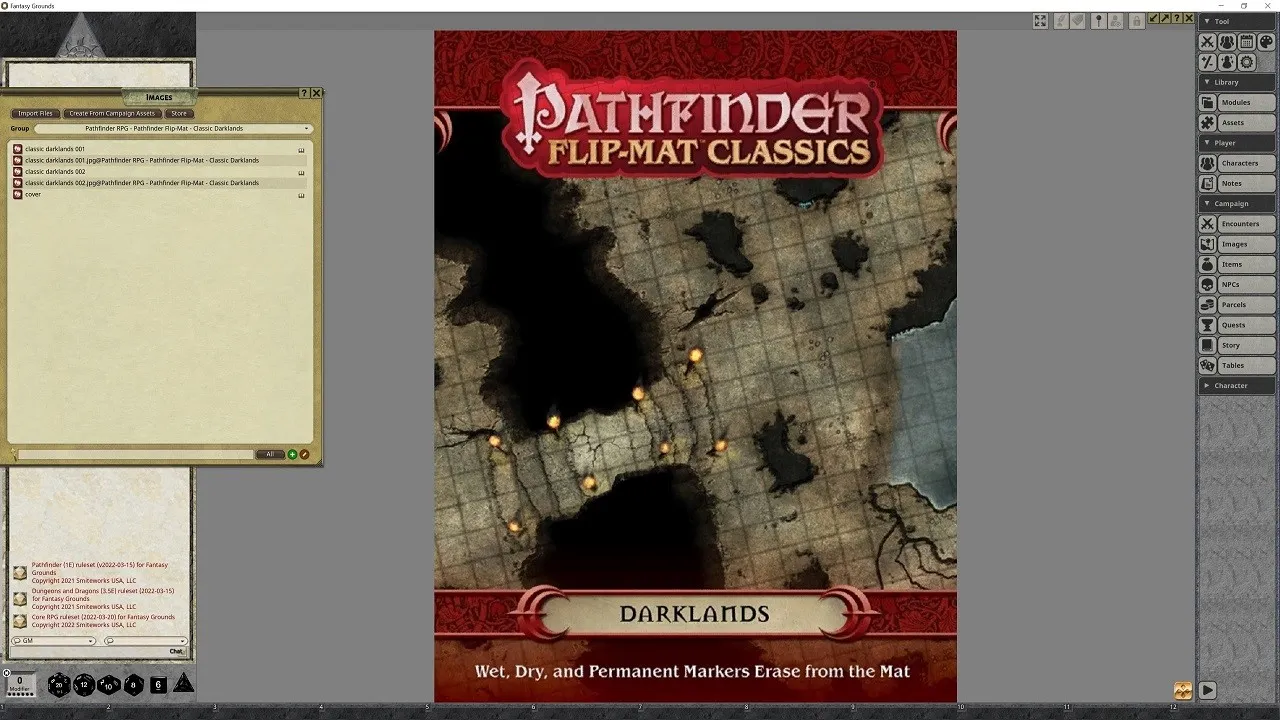 Fantasy Grounds - Pathfinder RPG - Pathfinder Flip-Mat - Classics Darklands Screenshot 0