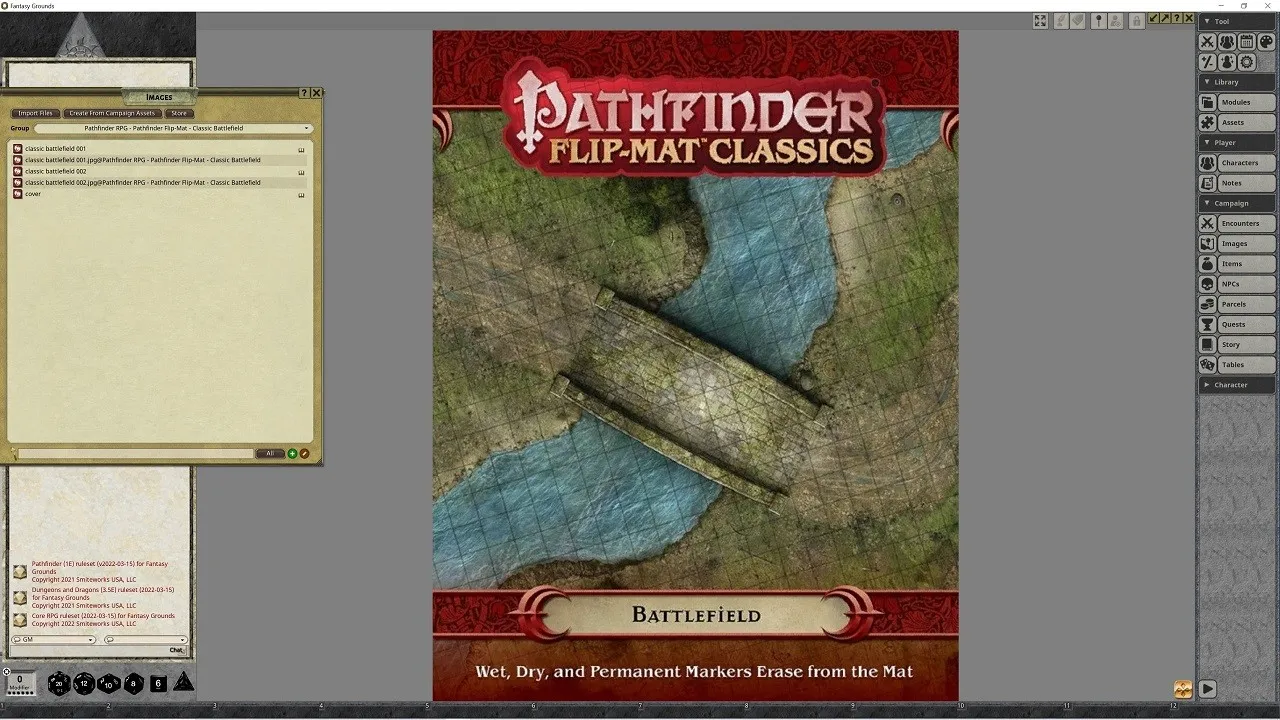 Fantasy Grounds - Pathfinder RPG - Pathfinder Flip-Mat - Classic Battlefield Screenshot 2
