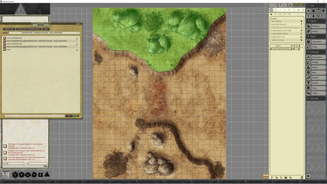 Fantasy Grounds - Pathfinder RPG - Pathfinder Flip-Mat - Classic Battlefield Screenshot 0