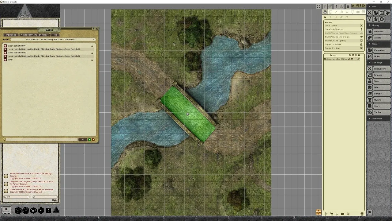 Fantasy Grounds - Pathfinder RPG - Pathfinder Flip-Mat - Classic Battlefield Screenshot 1