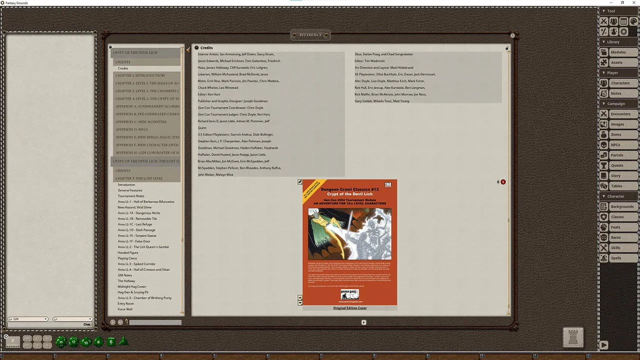 Fantasy Grounds - Crypt of the Devil Lich Screenshot 1