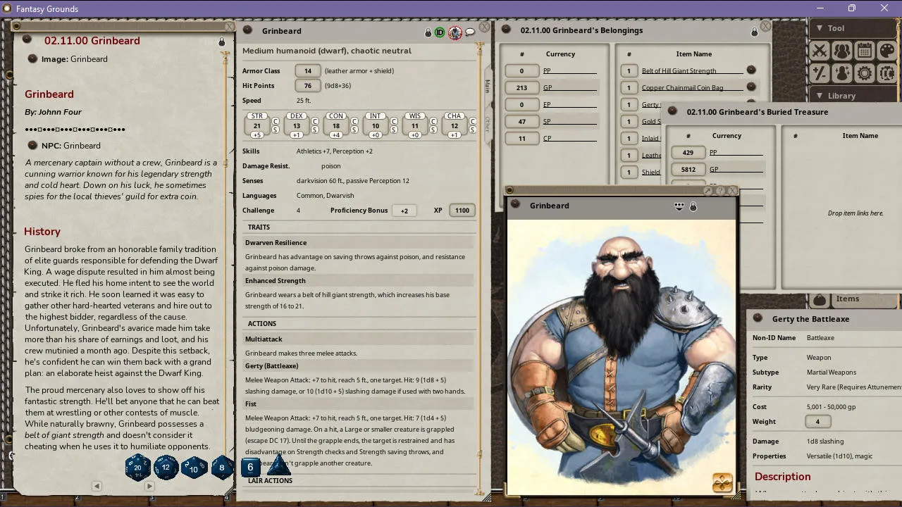 Fantasy Grounds - Potbellied Kobold's Guide to Villains & Lairs Screenshot 1