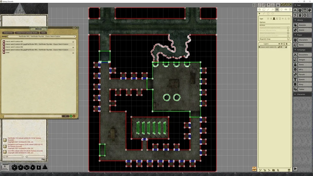 Fantasy Grounds - Pathfinder RPG - Pathfinder Flip-Mat - Classic Watch Station Screenshot 1