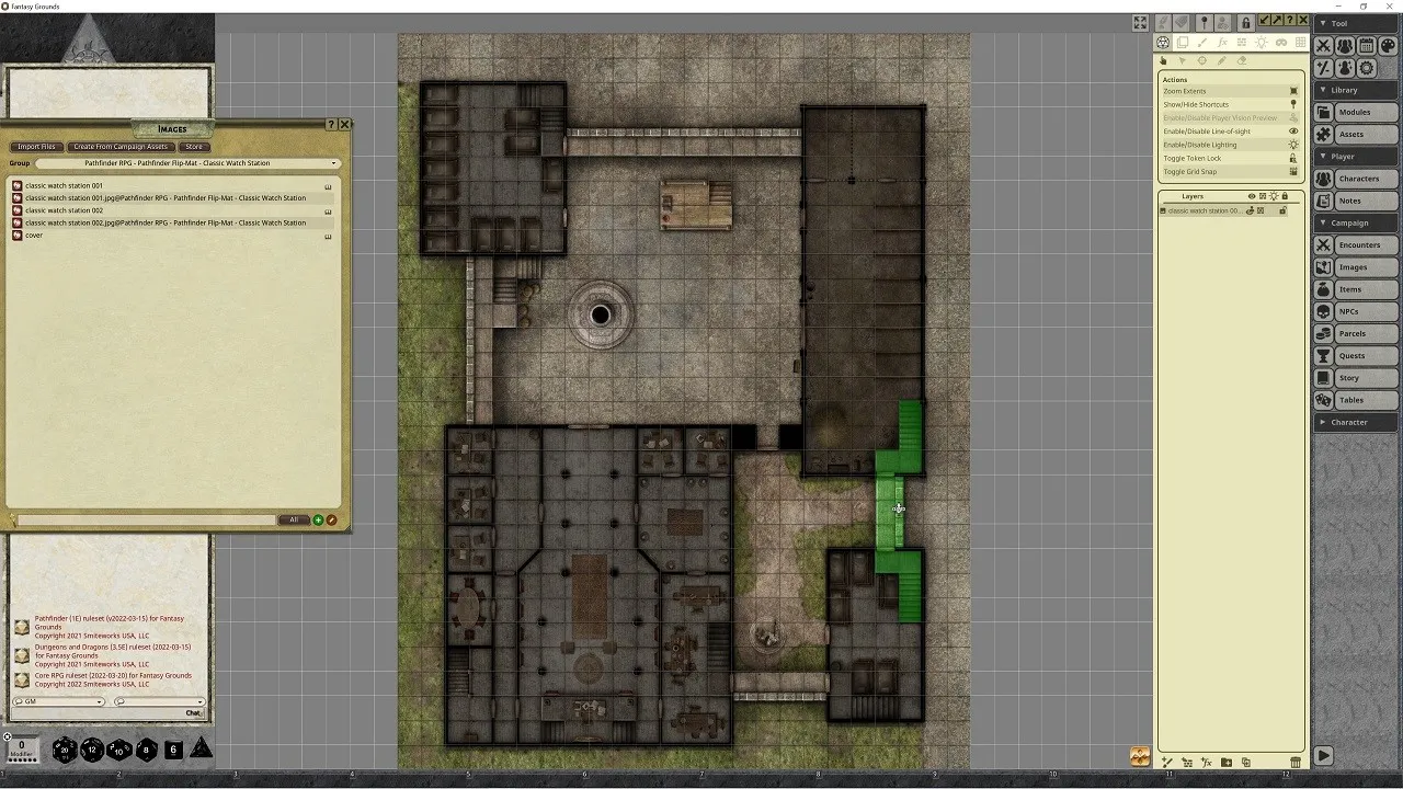 Fantasy Grounds - Pathfinder RPG - Pathfinder Flip-Mat - Classic Watch Station Screenshot 3
