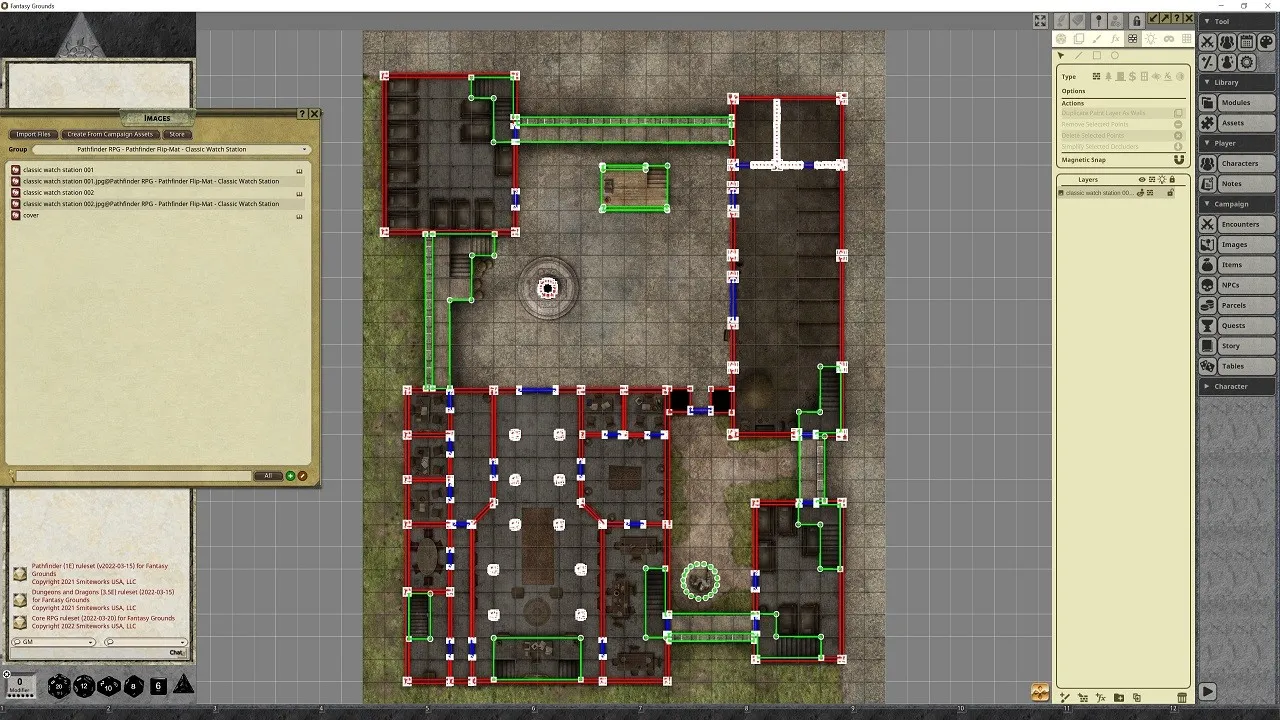 Fantasy Grounds - Pathfinder RPG - Pathfinder Flip-Mat - Classic Watch Station Screenshot 4