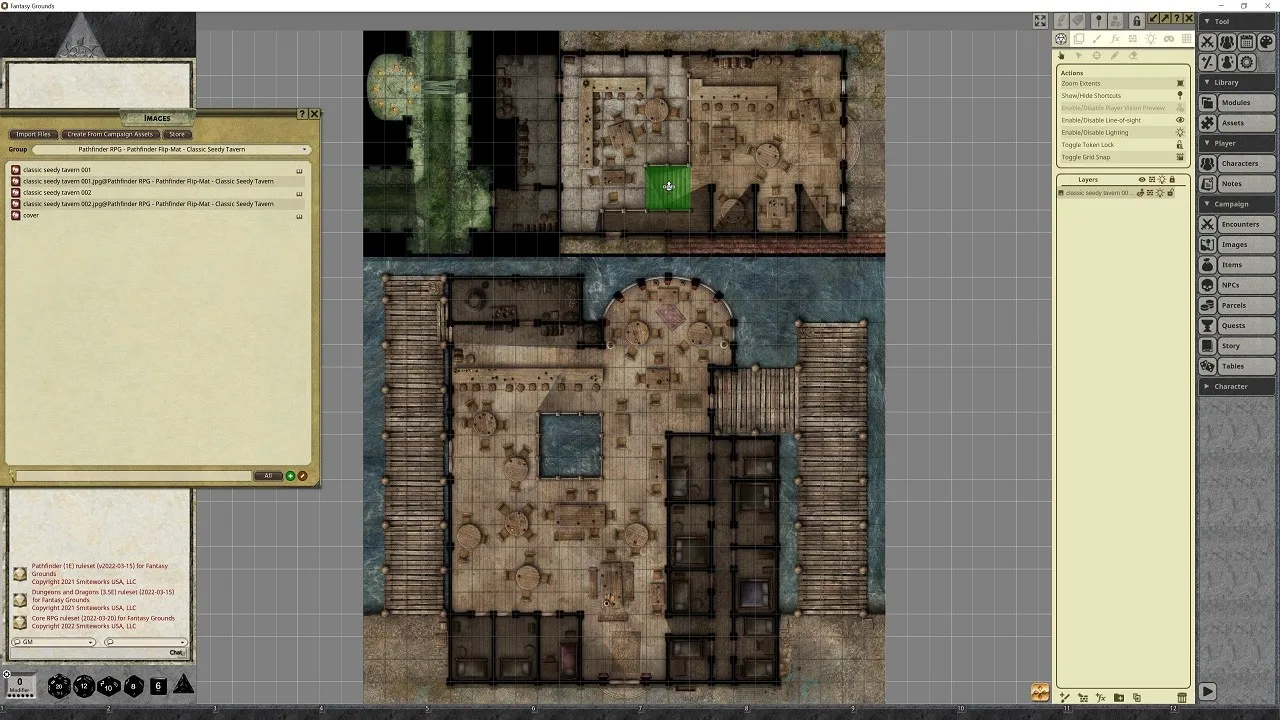 Fantasy Grounds - Pathfinder RPG - Pathfinder Flip-Mat - Classic Seedy Tavern Screenshot 1