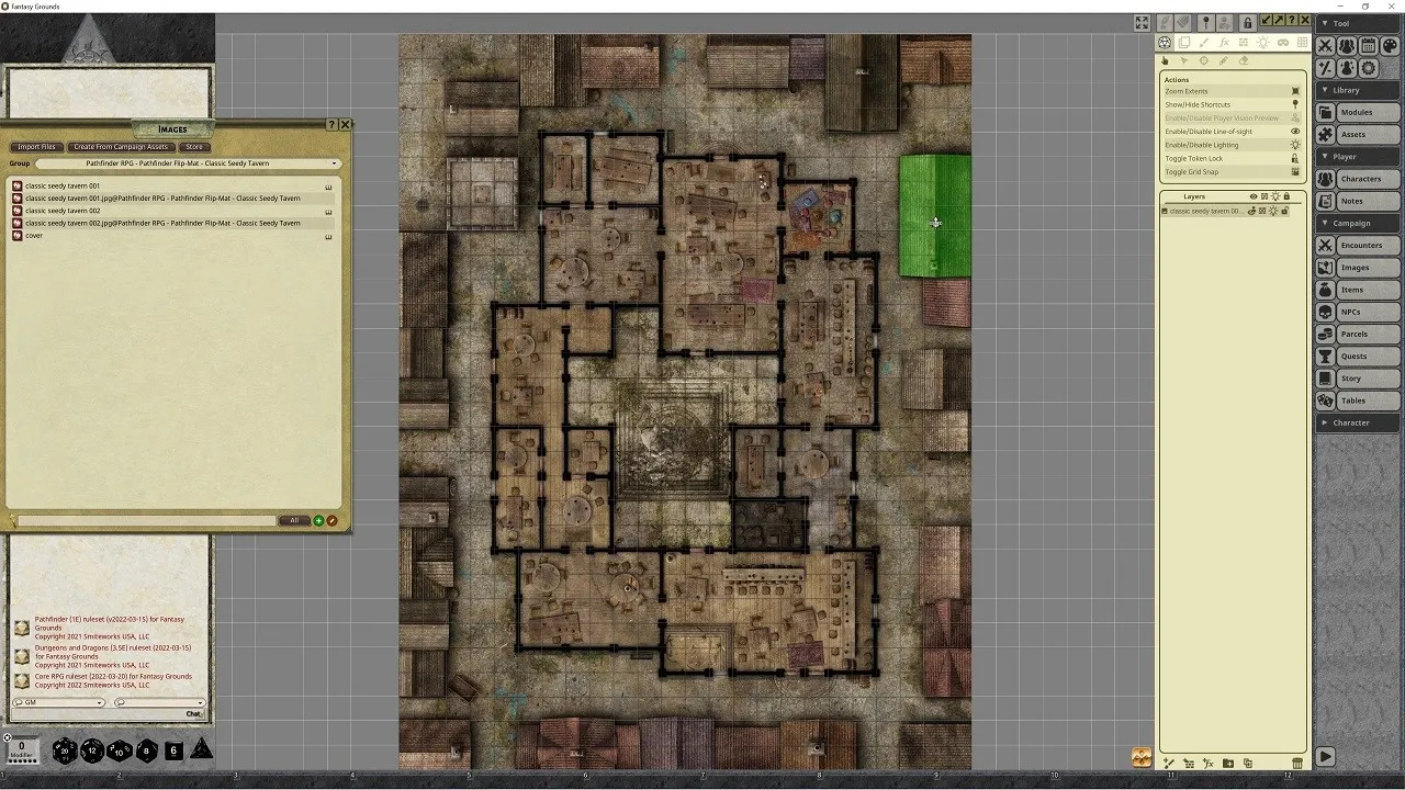Fantasy Grounds - Pathfinder RPG - Pathfinder Flip-Mat - Classic Seedy Tavern Screenshot 2