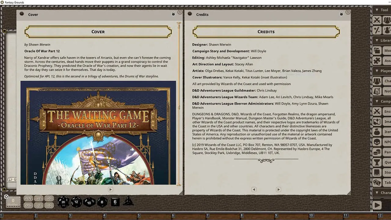 Fantasy Grounds - D&D Adventurers League EB-12 The Waiting Game Screenshot 3