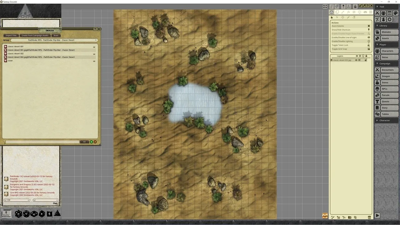 Fantasy Grounds - Pathfinder RPG - Pathfinder Flip-Mat - Classic Desert Screenshot 0